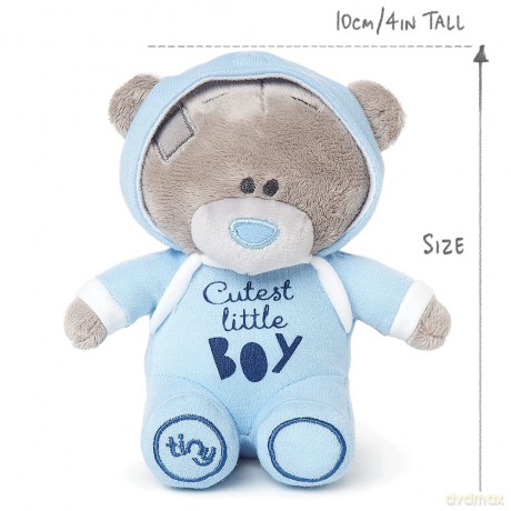 Me to You Tiny Tatty Teddy Cutest Little Boy Bear in Blue Baby Grow - Official Collection