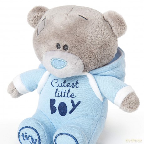 Me to You Tiny Tatty Teddy Cutest Little Boy Bear in Blue Baby Grow - Official Collection