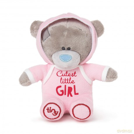 Me to You Tiny Tatty Teddy Cutest Little Girl Bear in Pink Baby Grow - Official Collection