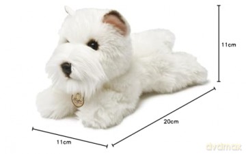 MiYoni Dogs 13127 8-inch Westie, White