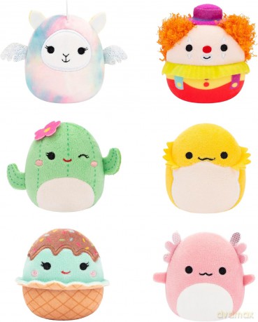 Micromallows Squishmallows Original 6-Pack - Archie Axolotl, Bimbi Clown, Lucy-May Llamapegacorn, Maritza Cactus, Maya Sundae, Rodry Bearded Dragon
