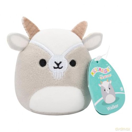 Micromallows Squishmallows Original 6-Pack - Axel Beetle, Lune Loch Ness Monster, Malcolm Mushroom, Orphie Octopus, Pep Pizza, Walker Goat
