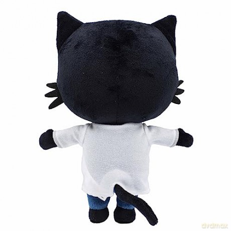 Milo Black Cat Plush Stuffed Animal - 20cm Doctor Milo Soft Toys from the Milo Animated Series | Cute Talking Cat Teddy Bear with Sounds and Phrases | Adorable Cartoon Musical Toys for 1 Year Old