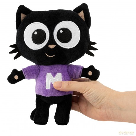 Milo Black Cat Plush Stuffed Animal - 20cm Everyday Milo Soft Toys from the Milo Animated Series | Cute Talking Cat Teddy Bear with Sounds and Phrases | Adorable Cartoon Musical Toys for 1 Year Old
