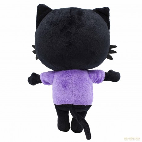 Milo Black Cat Plush Stuffed Animal - 20cm Everyday Milo Soft Toys from the Milo Animated Series | Cute Talking Cat Teddy Bear with Sounds and Phrases | Adorable Cartoon Musical Toys for 1 Year Old