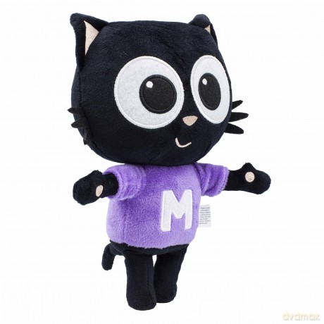 Milo Black Cat Plush Stuffed Animal - 20cm Everyday Milo Soft Toys from the Milo Animated Series | Cute Talking Cat Teddy Bear with Sounds and Phrases | Adorable Cartoon Musical Toys for 1 Year Old