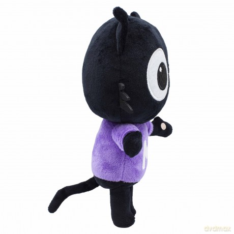 Milo Black Cat Plush Stuffed Animal - 20cm Everyday Milo Soft Toys from the Milo Animated Series | Cute Talking Cat Teddy Bear with Sounds and Phrases | Adorable Cartoon Musical Toys for 1 Year Old