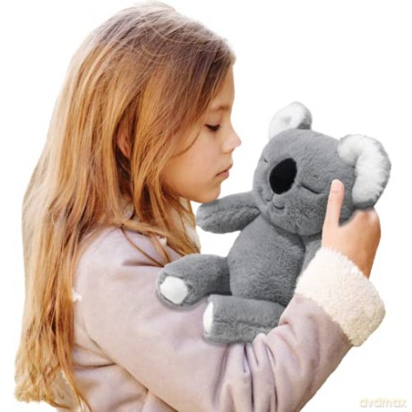 Mindful Lil Minds Breathing Meditation Buddy, Meditation Learning Tool for Kids, Cuddly Anxiety Reducing Toy, Scented and Weighted, Suitable for Ages 3+, Grey