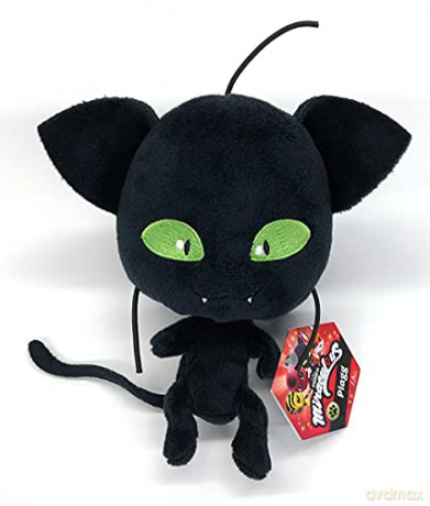 Miraculous Kwami Plagg Plush Toy From Tales Of Ladybug And Cat Noir | 15cm Plagg Soft Toy | Super Soft And Cuddly Toys Bring Their Favourite TV Show To Life | Bandai