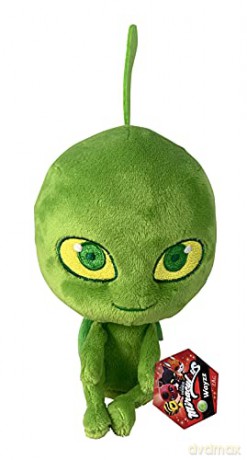 Miraculous Kwami Wayzz Plush Toy From Tales Of Ladybug And Cat Noir | 15cm Wayzz Soft Toy | Super Soft And Cuddly Toys Bring Their Favourite TV Show To Life | Bandai