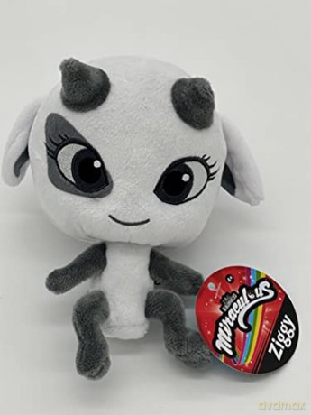 Miraculous Kwami Ziggy Plush Toy From Tales Of Ladybug And Cat Noir | 15cm Ziggy Soft Toy | Super Soft And Cuddly Toys Bring Their Favourite TV Show To Life | Bandai