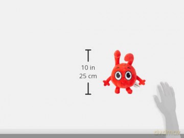 Morphle 8-inch Talking Soft Toy, preschool plush, with sound effects, moonbug, gift for 2-5 year old, Red