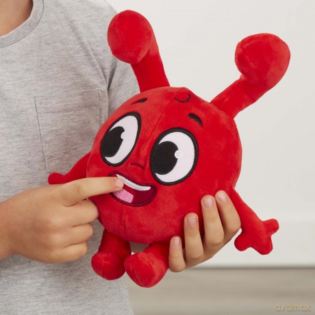 Morphle 8-inch Talking Soft Toy, preschool plush, with sound effects, moonbug, gift for 2-5 year old, Red