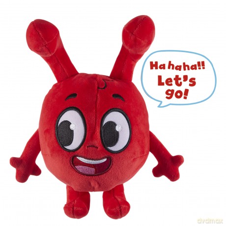 Morphle 8-inch Talking Soft Toy, preschool plush, with sound effects, moonbug, gift for 2-5 year old, Red