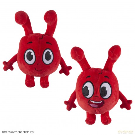 Morphle 8-inch Talking Soft Toy, preschool plush, with sound effects, moonbug, gift for 2-5 year old, Red