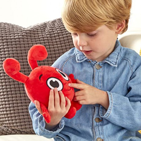 Morphle 8-inch Talking Soft Toy, preschool plush, with sound effects, moonbug, gift for 2-5 year old, Red