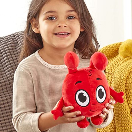 Morphle 8-inch Talking Soft Toy, preschool plush, with sound effects, moonbug, gift for 2-5 year old, Red