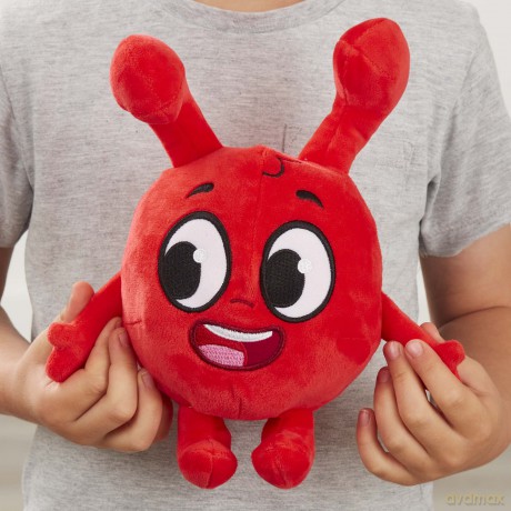 Morphle 8-inch Talking Soft Toy, preschool plush, with sound effects, moonbug, gift for 2-5 year old, Red