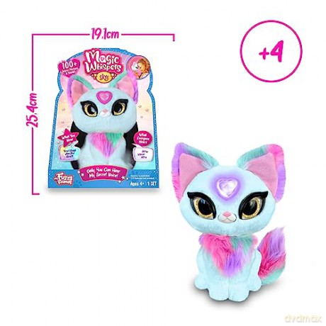 My Fuzzy Friends Magic Whispers Skye Kitty Interactive Plush Pet Kids Toy, Loveable and Lifelike Companion for Boys and Girls Aged 4 Years Plus that Magically Speaks to You