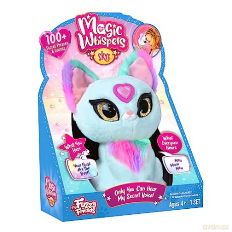 My Fuzzy Friends Magic Whispers Skye Kitty Interactive Plush Pet Kids Toy, Loveable and Lifelike Companion for Boys and Girls Aged 4 Years Plus that Magically Speaks to You