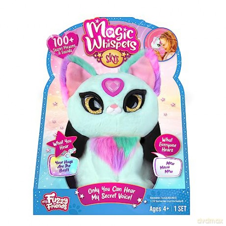 My Fuzzy Friends Magic Whispers Skye Kitty Interactive Plush Pet Kids Toy, Loveable and Lifelike Companion for Boys and Girls Aged 4 Years Plus that Magically Speaks to You