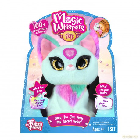 My Fuzzy Friends Magic Whispers Skye Kitty Interactive Plush Pet Kids Toy, Loveable and Lifelike Companion for Boys and Girls Aged 4 Years Plus that Magically Speaks to You