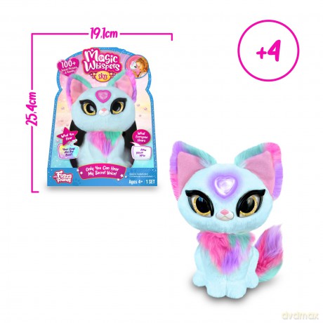 My Fuzzy Friends Magic Whispers Skye Kitty Interactive Plush Pet Kids Toy, Loveable and Lifelike Companion for Boys and Girls Aged 4 Years Plus that Magically Speaks to You