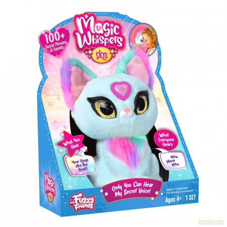 My Fuzzy Friends Magic Whispers Skye Kitty Interactive Plush Pet Kids Toy, Loveable and Lifelike Companion for Boys and Girls Aged 4 Years Plus that Magically Speaks to You