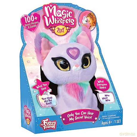 My Fuzzy Friends Magic Whispers Zoey Kitty Interactive Plush Pet Kids Toy, Loveable and Lifelike Companion for Boys and Girls Aged 4 Years Plus that Magically Speaks to You