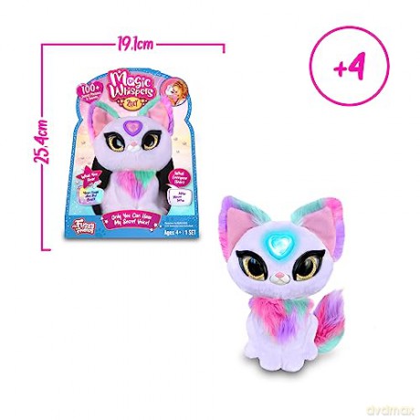 My Fuzzy Friends Magic Whispers Zoey Kitty Interactive Plush Pet Kids Toy, Loveable and Lifelike Companion for Boys and Girls Aged 4 Years Plus that Magically Speaks to You