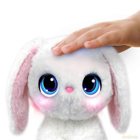 My Fuzzy Friends Poppy The Snuggling Bunny Interactive Plush Pet Kids Toy, Loveable and Lifelike Companion for Boys and Girls Aged 4 Years Plus with Over 50 Sounds and Reactions