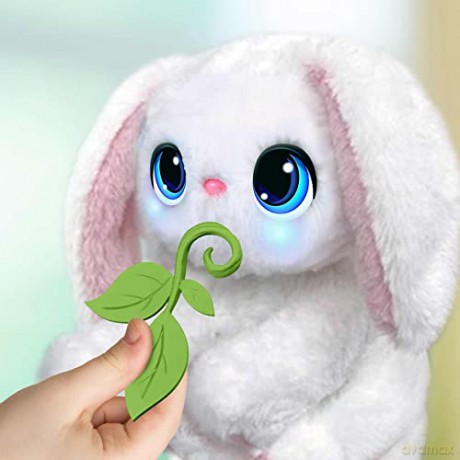 My Fuzzy Friends Poppy The Snuggling Bunny Interactive Plush Pet Kids Toy, Loveable and Lifelike Companion for Boys and Girls Aged 4 Years Plus with Over 50 Sounds and Reactions
