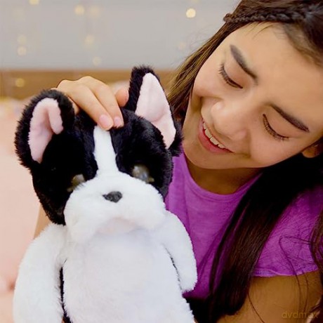 My Fuzzy Friends Tucker The Sleepy Puppy Interactive Plush Pet Kids Toy, Loveable and Lifelike Companion for Boys and Girls aged 4 Years Plus with over 50 Sounds and Reactions