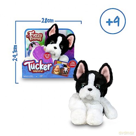 My Fuzzy Friends Tucker The Sleepy Puppy Interactive Plush Pet Kids Toy, Loveable and Lifelike Companion for Boys and Girls aged 4 Years Plus with over 50 Sounds and Reactions