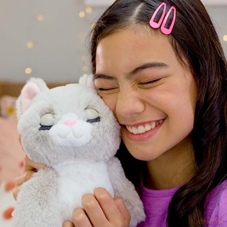 My Fuzzy Friends Winks The Sleepy Kitty Interactive Plush Pet Kids Toy, Loveable and Lifelike Companion for Boys and Girls aged 4 Years Plus with over 50 Sounds and Reactions