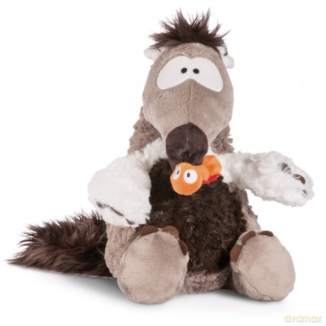 NICI 45241 Cuddy Soft Toy Anteater Anita 35cm Dangling with ant, Grey/White