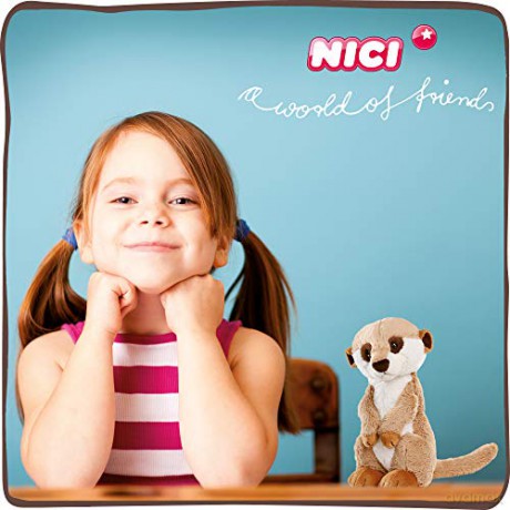 NICI 45850 Cuddly Toy Meerkat 30cm, Brown/Beige, 30 cm