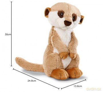 NICI 45850 Cuddly Toy Meerkat 30cm, Brown/Beige, 30 cm