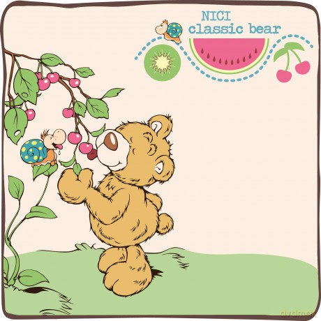 NICI 46508 Animal Cuddly Soft Toy Classic Bear 35cm, Golden Brown, 35 cm