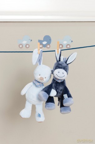 Nattou Alex And Bibou - Cuddly Alex The Donkey
