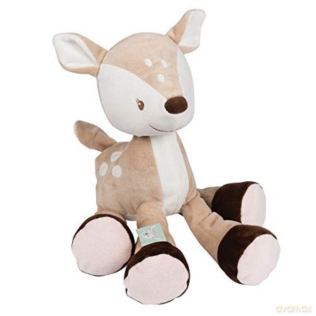 Nattou Fawn Soft Toy, Fanny, Companion from birth, 30 cm, Fanny and Oscar, Beige/White