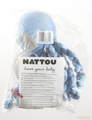 Nattou Lapidou - Piu Piu Octopus Navy Blue and Light Blue