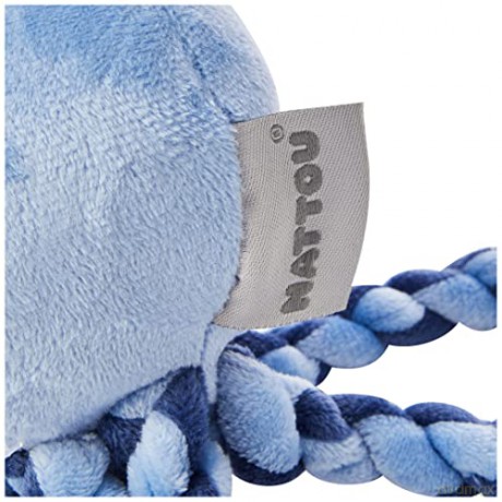 Nattou Lapidou - Piu Piu Octopus Navy Blue and Light Blue