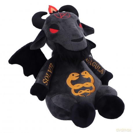 Nemesis Now Fluffy Fiends Baphomet Cuddly Plush Toy 22cm, Black