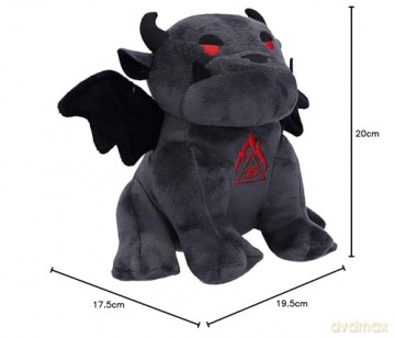 Nemesis Now Fluffy Fiends Gargoyle Cuddly Plush Toy 20cm, Black
