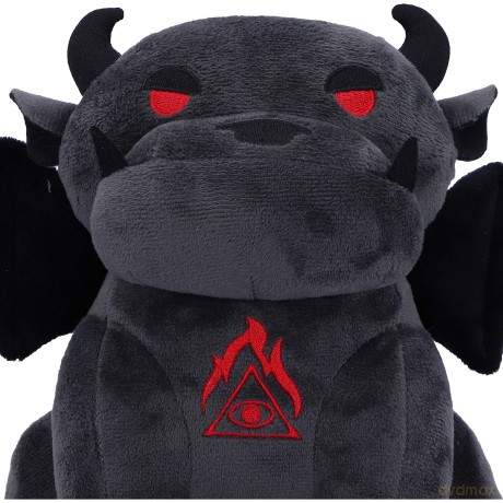 Nemesis Now Fluffy Fiends Gargoyle Cuddly Plush Toy 20cm, Black