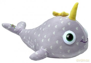 Night Buddies Large 15 Inch Narwhal, Innovative Plush Soft Toy - Child-Activated Calming Light, Auto-Off for Safety, Promotes Independence Sleep, Ages 2+ - Award Winning Sleep Aid