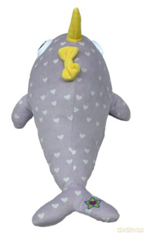 Night Buddies Large 15 Inch Narwhal, Innovative Plush Soft Toy - Child-Activated Calming Light, Auto-Off for Safety, Promotes Independence Sleep, Ages 2+ - Award Winning Sleep Aid
