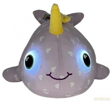 Night Buddies Large 15 Inch Narwhal, Innovative Plush Soft Toy - Child-Activated Calming Light, Auto-Off for Safety, Promotes Independence Sleep, Ages 2+ - Award Winning Sleep Aid