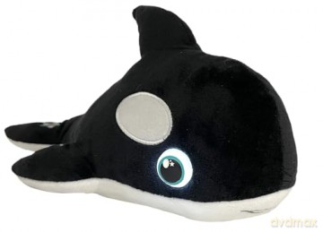 Night Buddies Large 15 Inch Orca, Innovative Plush Soft Toy - Child-Activated Calming Light, Auto-Off for Safety, Promotes Independence Sleep, Ages 2+ - Award Winning Sleep Aid